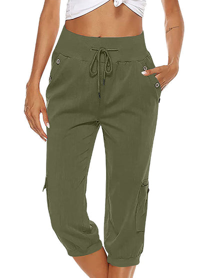 Damen Freizeithose Komfort Hose Bequem Alltag
