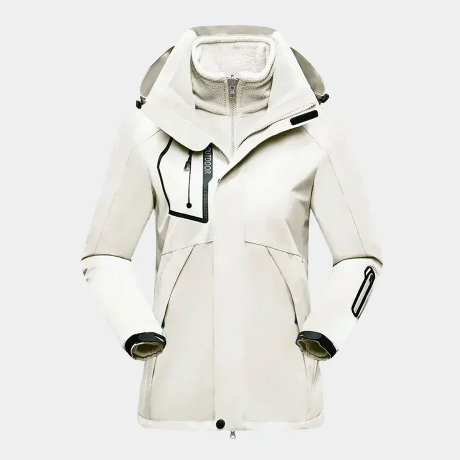 Damen Winterjacke Warme Kapuze Wasserdicht