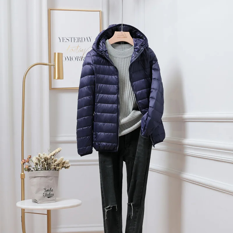Damen Winterjacke Mit Kapuze Reißverschluss Warm