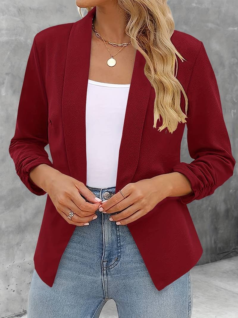 Damen Blazer Offene Vorderseite Modern