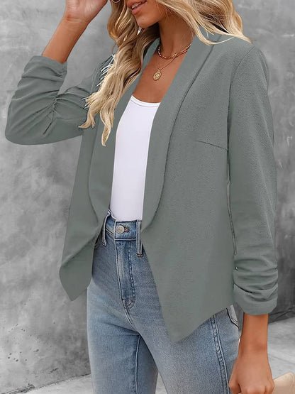 Damen Blazer Offene Vorderseite Modern
