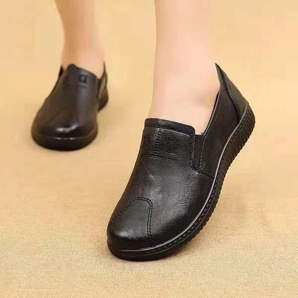 Damen Orthopädische Leder Schuhe Bequem - Norvielle