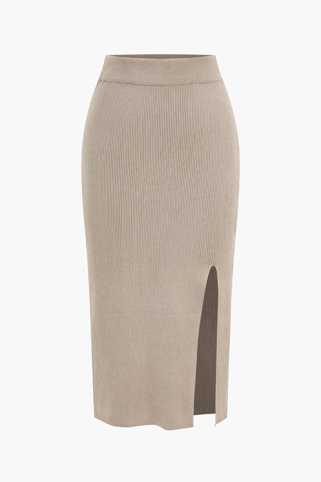 Damen Zweiteiler Set Twist Detail Schlitzrock