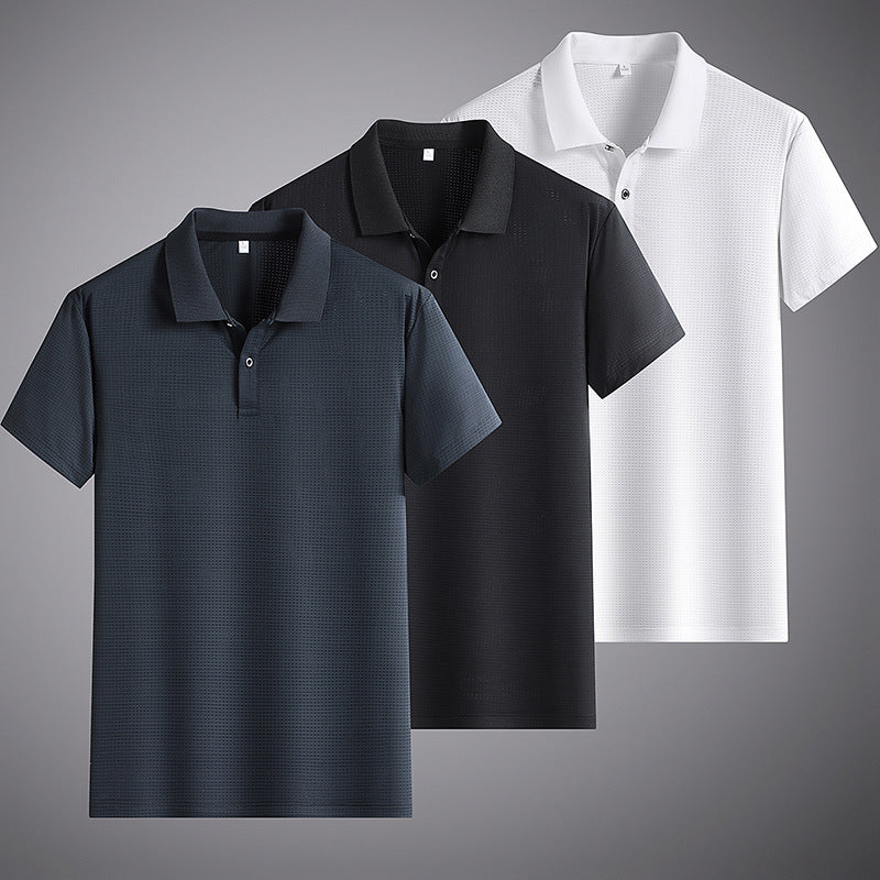 Herren Poloshirt Elegantes Design Baumwolle Weiß - Norvielle