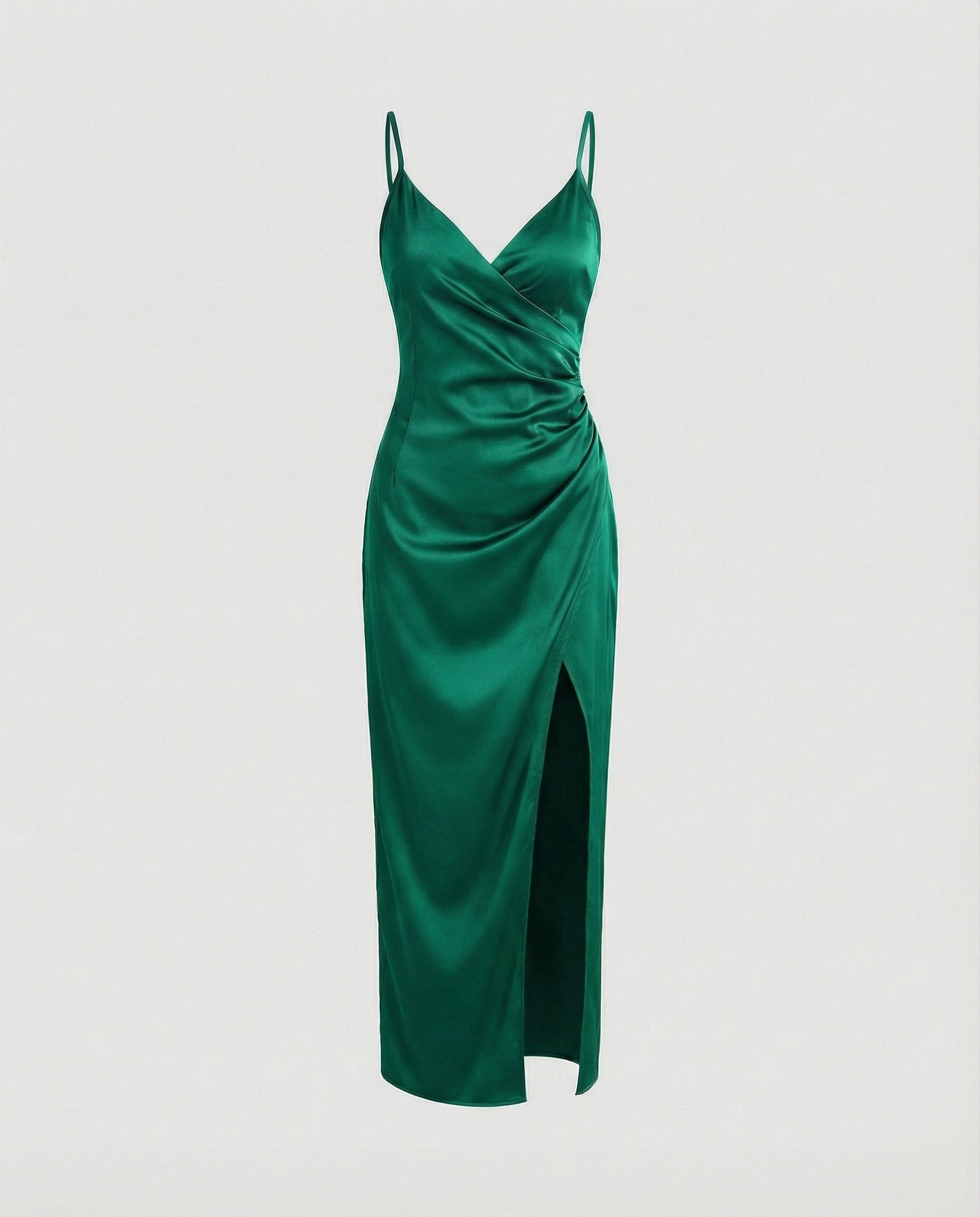Damen Maxikleid Lang Mit Tiefem Ausschnitt Elegantes Design