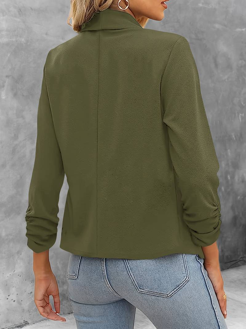Damen Blazer Offene Vorderseite Modern