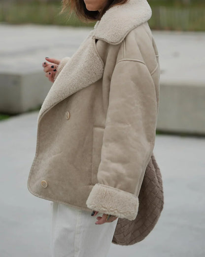 Lederjacke Damen Fleece-Innenleben