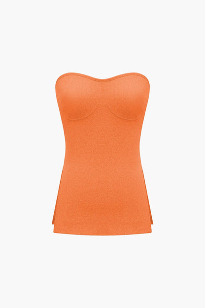 Damen Zweiteiler Set Bustier und Shorts