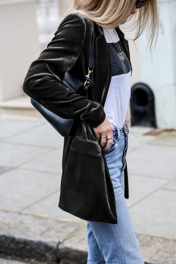 Damen Blazer Langärmlig Elegant