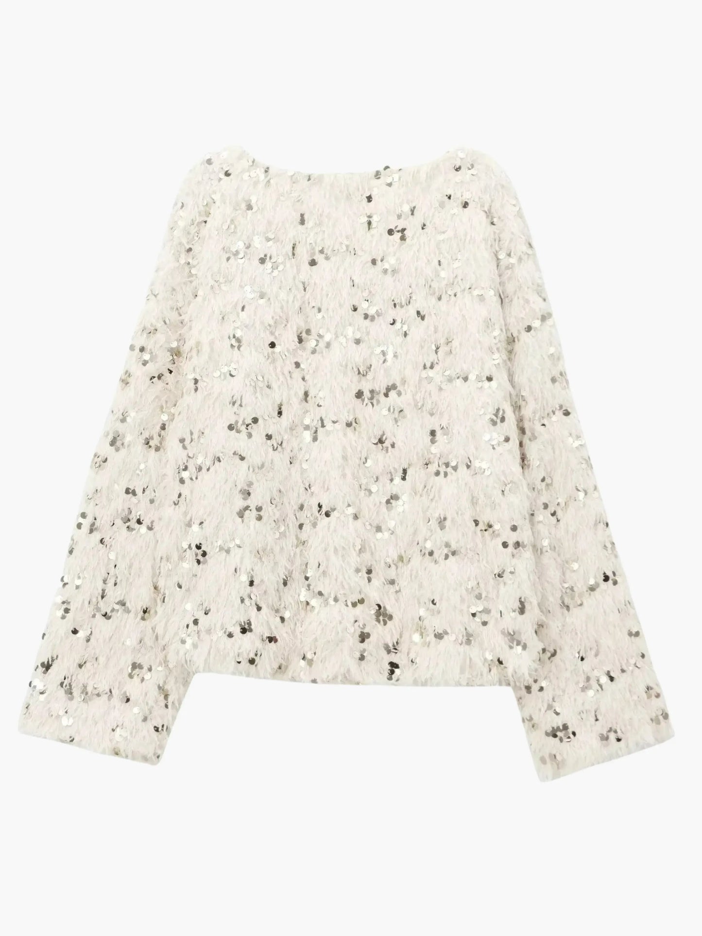 Damen Strickpullover Glitzer