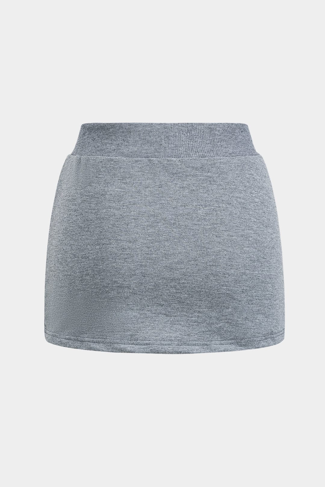 Damen One Shoulder Sweatshirt Minirock Set