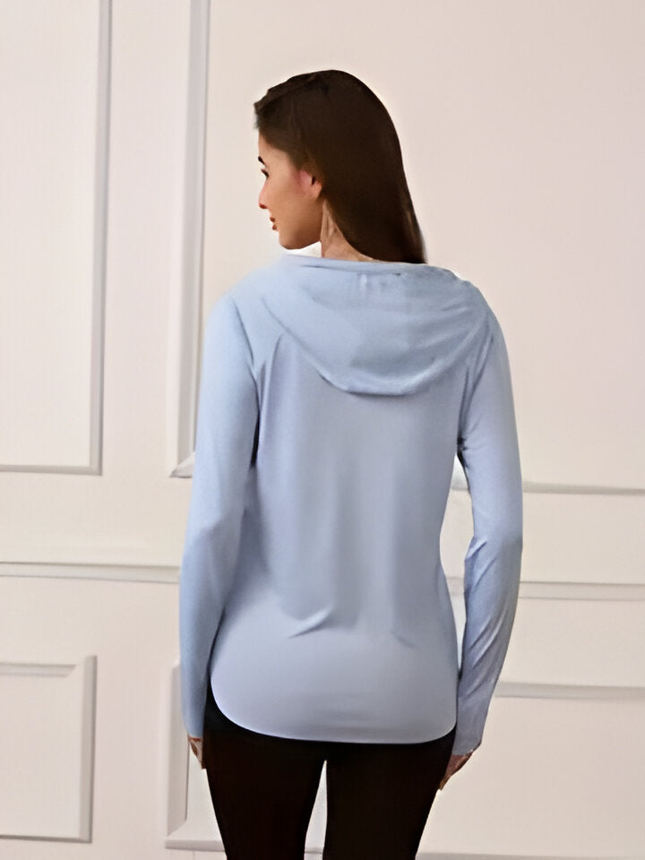 Damen Hoodie mit UV-Schutz und Kapuze