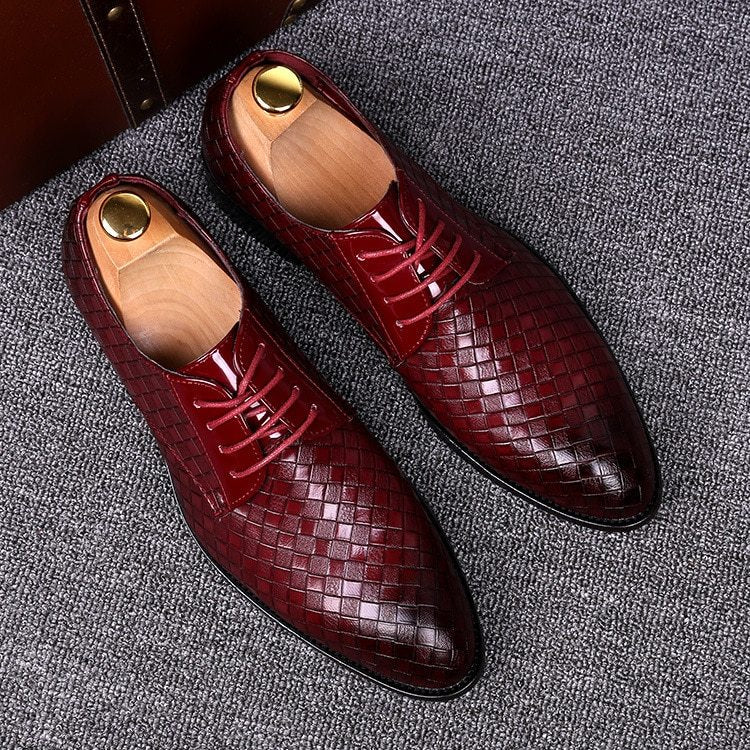 Herren Schnürschuhe Leder Elegantes Design