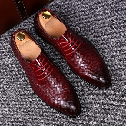 Herren Schnürschuhe Leder Elegantes Design