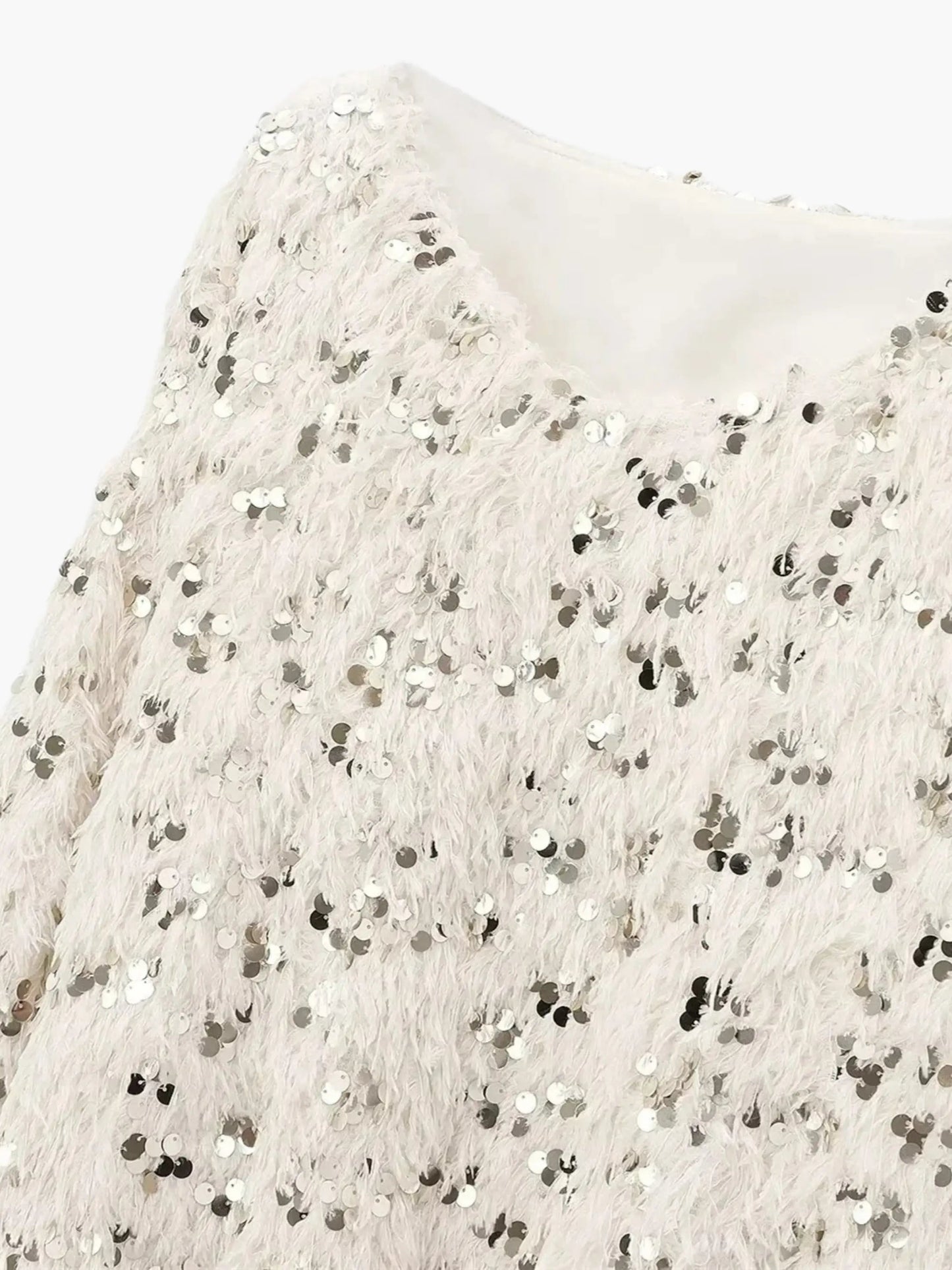 Damen Strickpullover Glitzer
