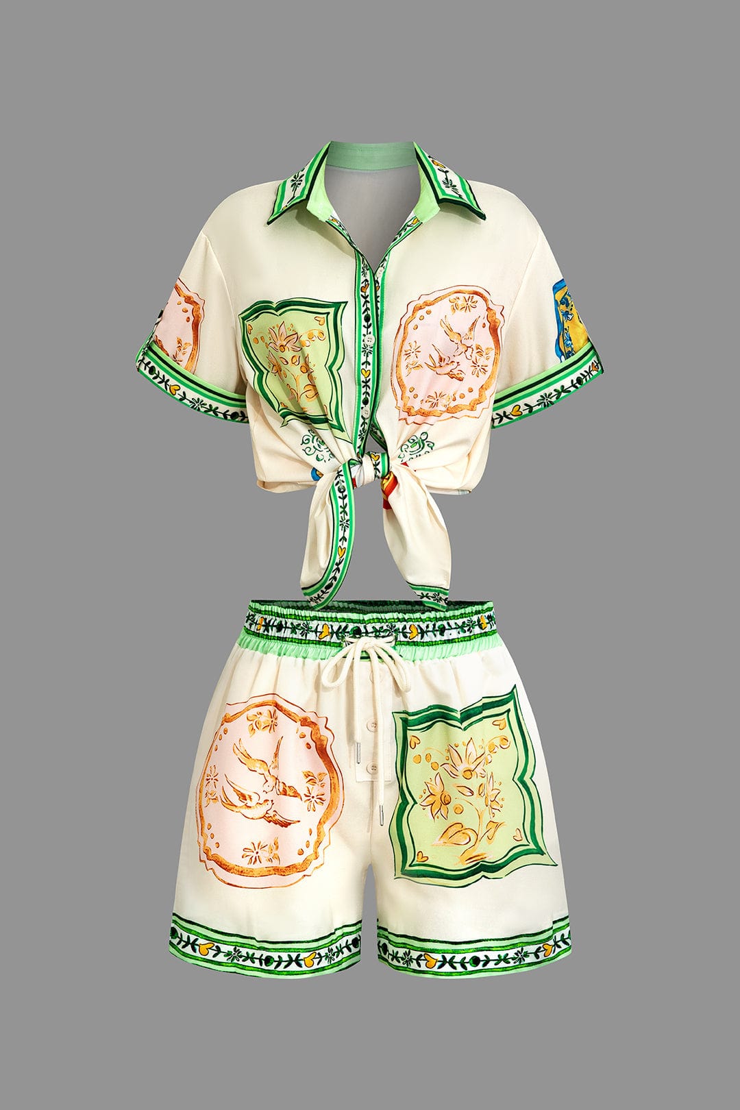 Damen Zweiteiler-Set Print-Design