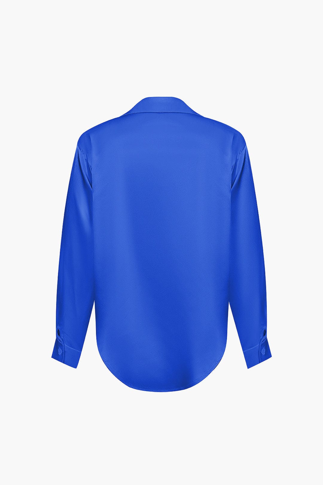 Damenbluse Langarm Seiden-Satin Elegante Bluse