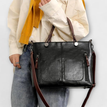 Damen Handtasche Alltag Groß Leder