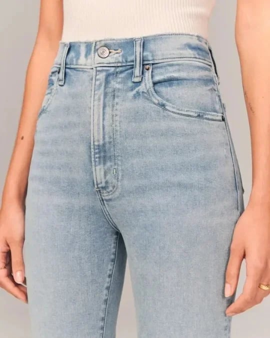 Damen High Waist Jeans Slim Fit Stilvoll