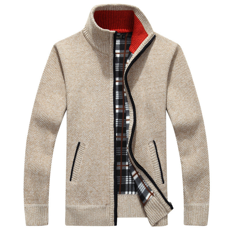 Herren Strickjacke Full-Zip Modern Schwarz - Norvielle