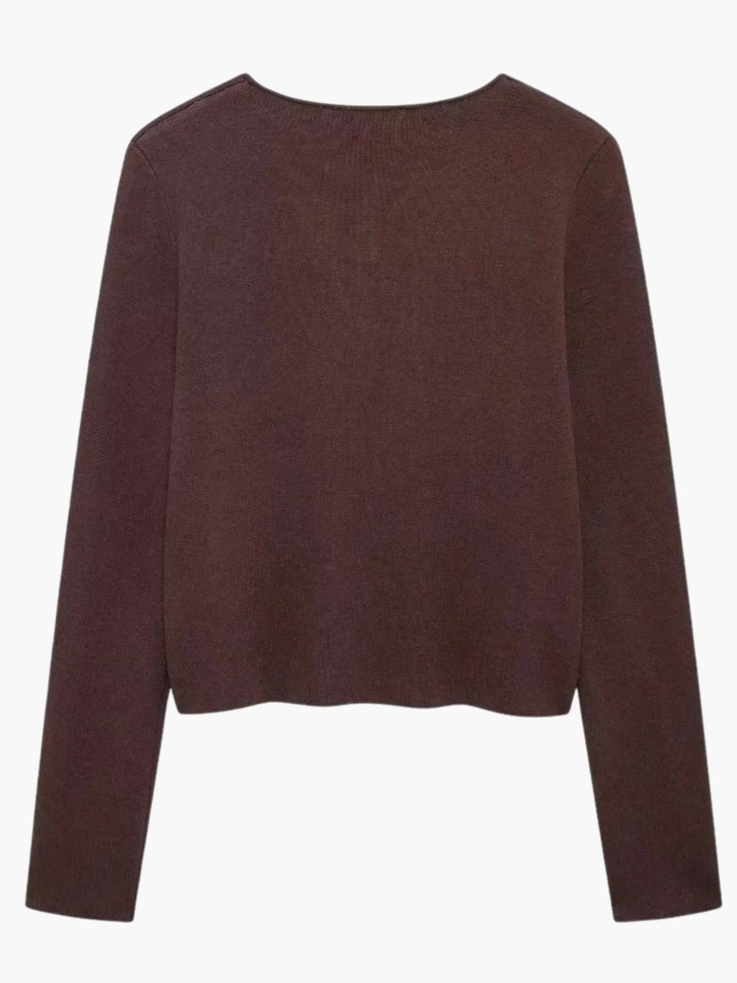 Damen Strick-Cardigan Doppelreihig Warm