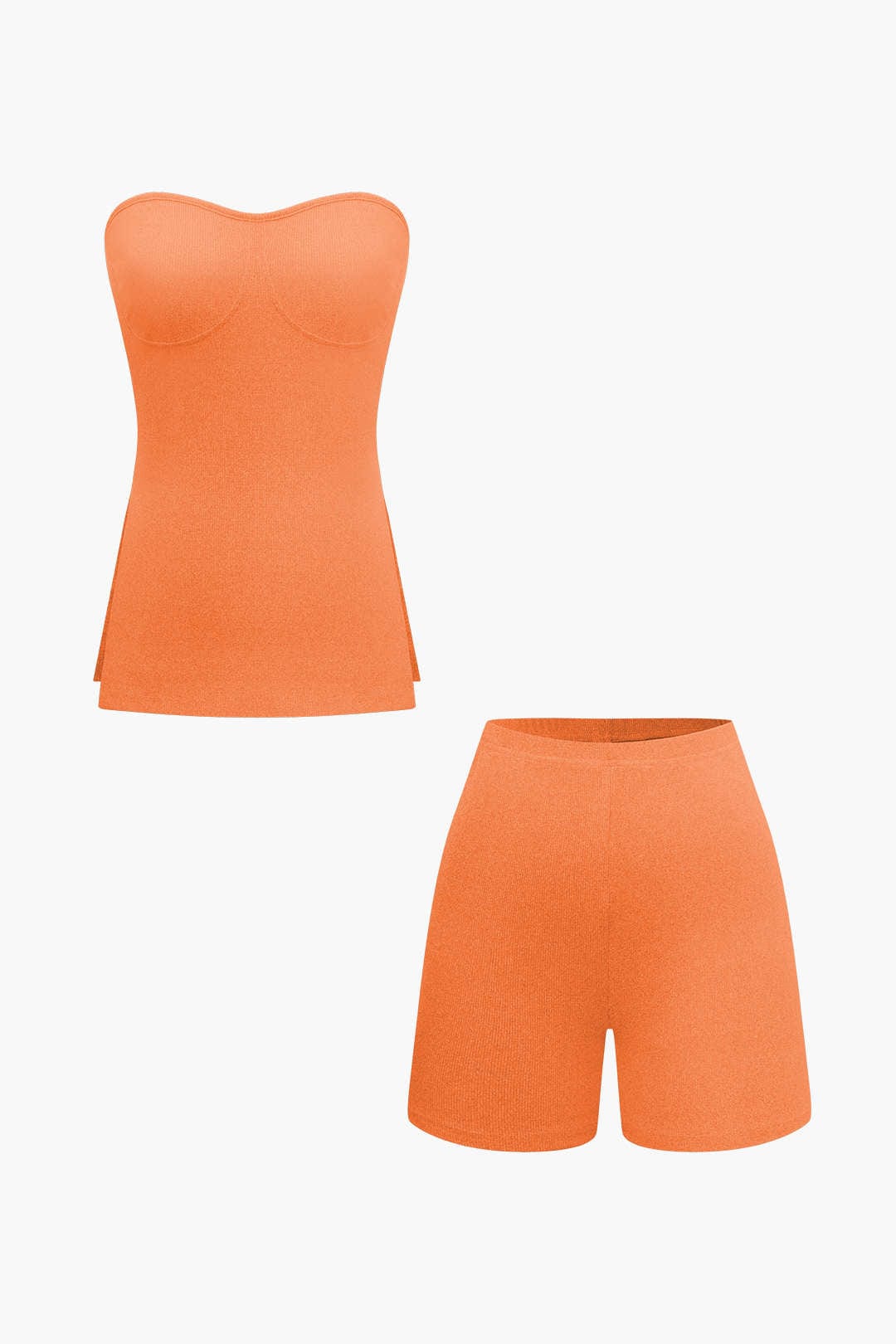 Damen Zweiteiler Set Bustier und Shorts