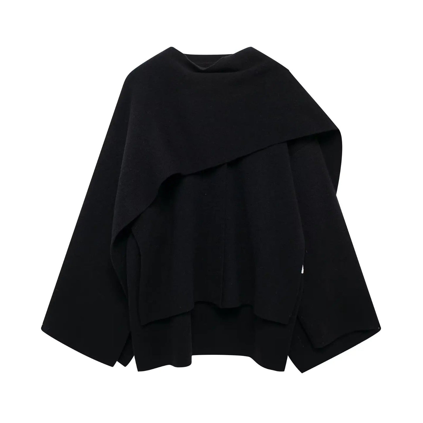 Damen Cape Mantel Eleganter Schal