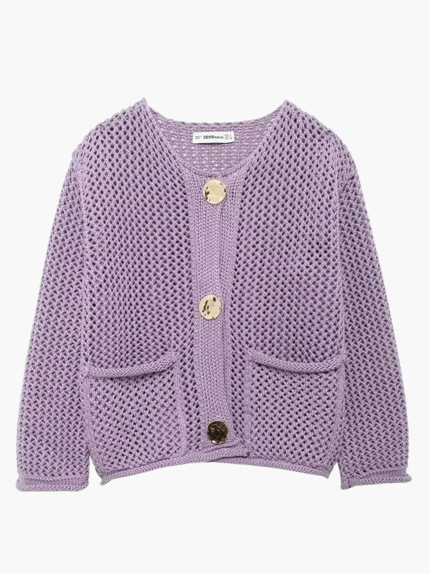 Damen Grobstrick Strickjacke Oversized