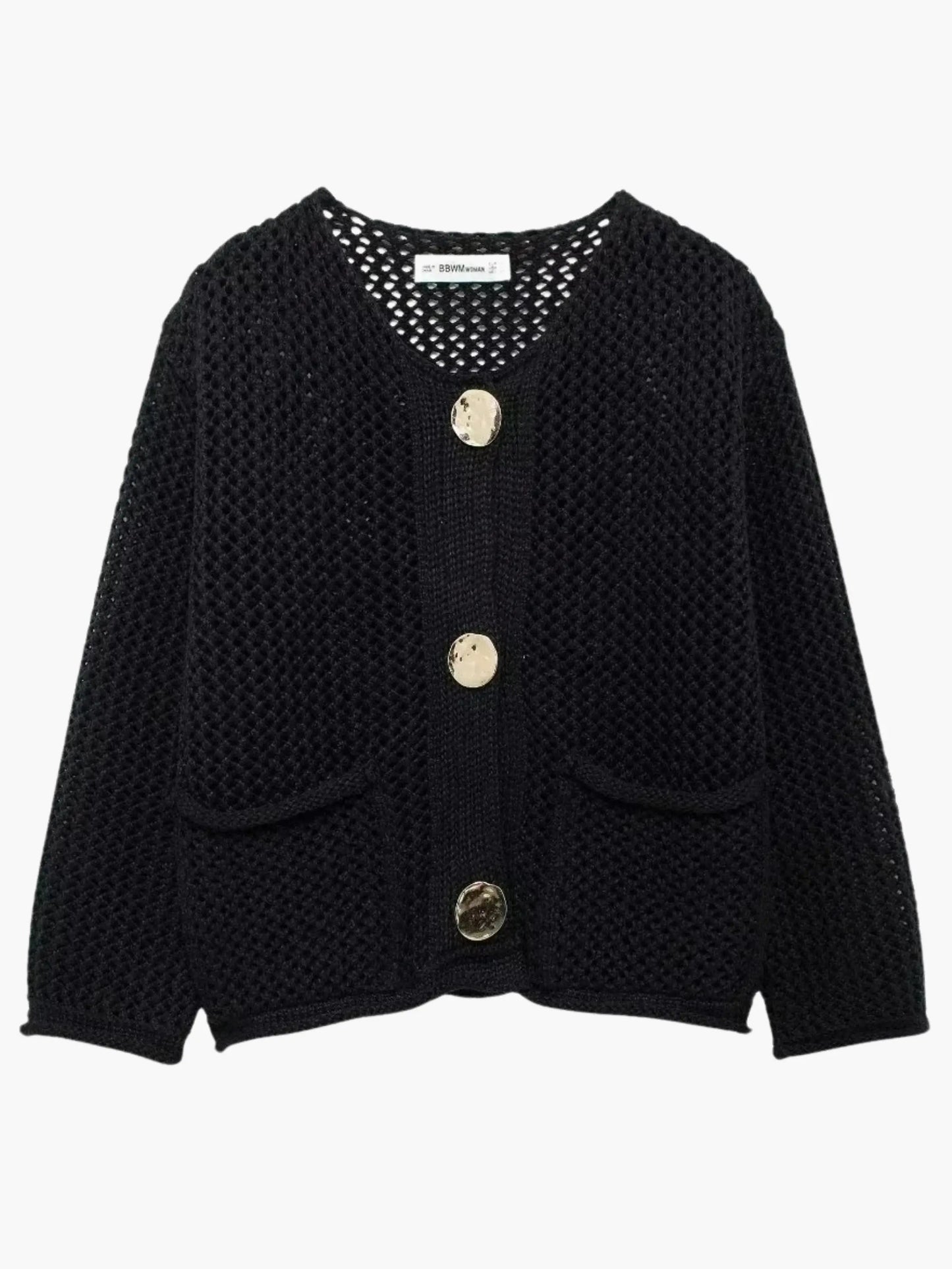 Damen Grobstrick Strickjacke Oversized