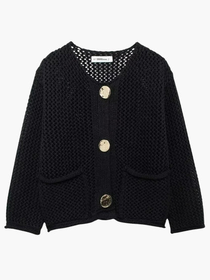 Damen Grobstrick Strickjacke Oversized