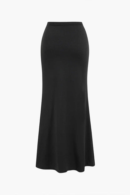 Damen Zweiteiler Set Maxi Rock Cut Out