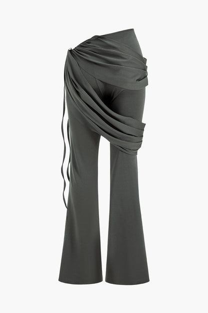 Damen Zweiteiler-Set Drapierung Elegantes