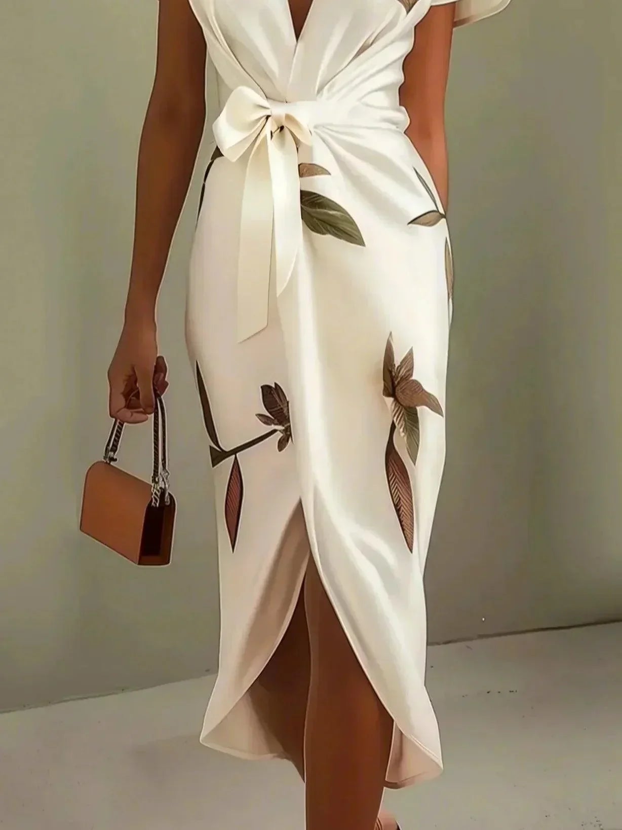 Damen Wickelkleid Elegantes Modern
