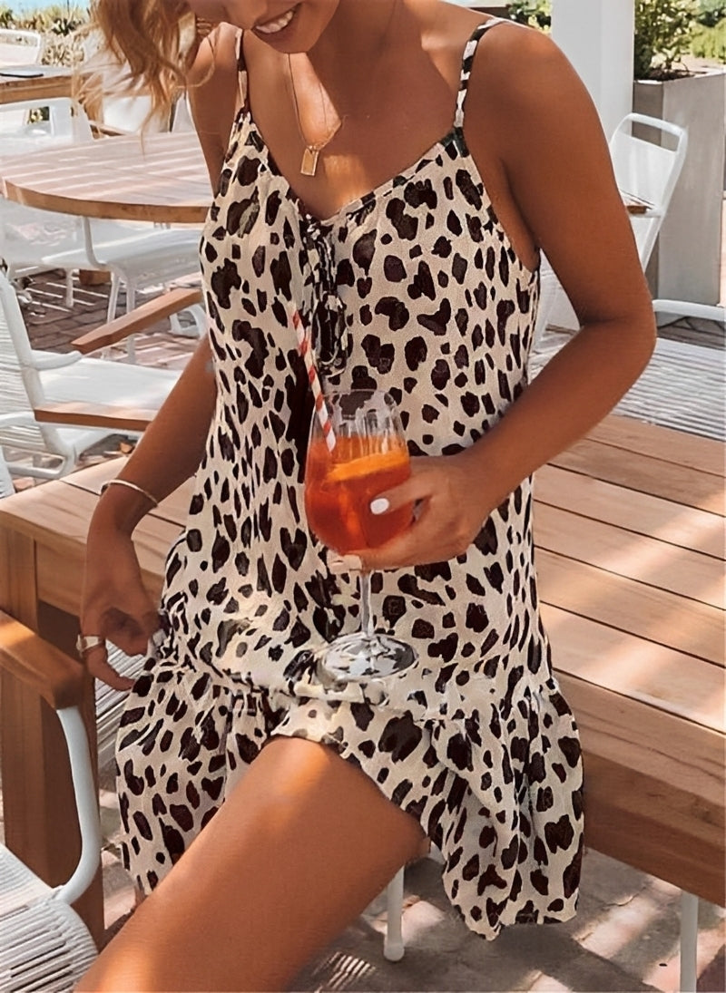 Damen Freizeitkleid Blumenprint Bequem