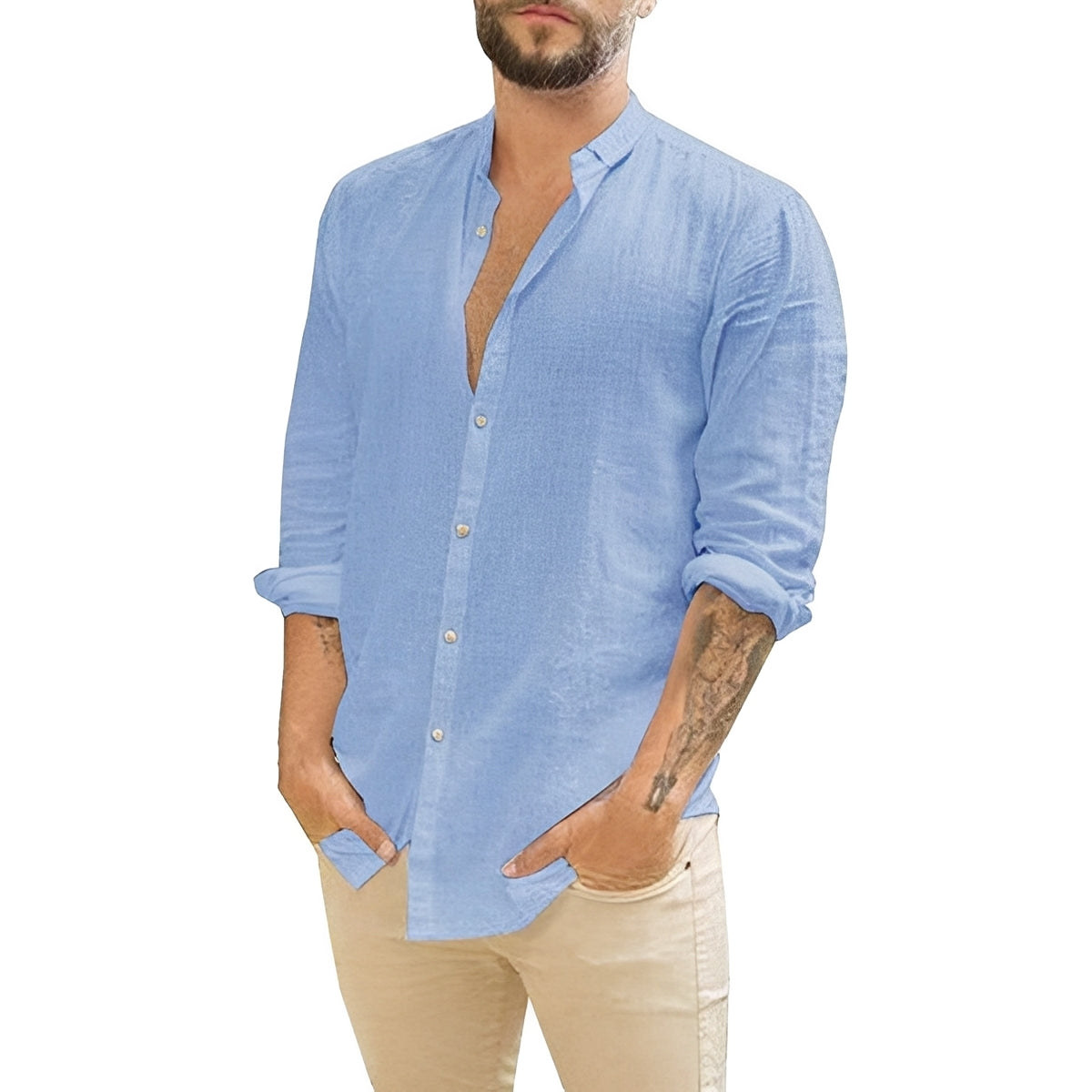 Herrenhemd Slim Fit Knopfleiste