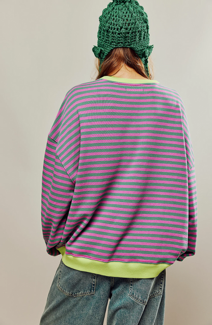 Damen Rundhals Pullover aus Strick für Frühling