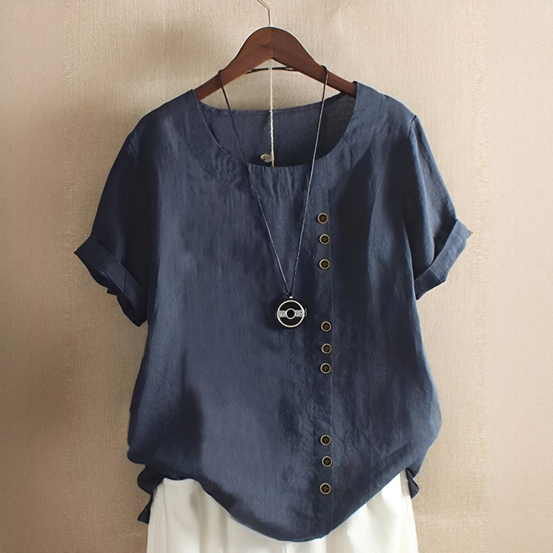 Damen Sommer T-Shirt Leicht Elegant