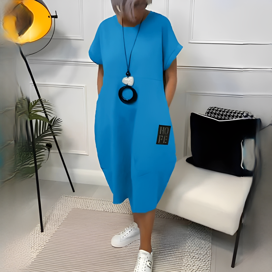 Damen Sommerkleid Leichtes Baumwollkleid Modern