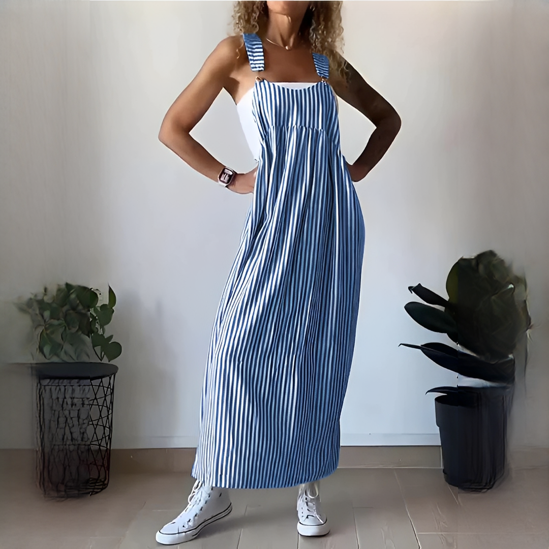 Damen Sommerkleid Lang Ärmelig Modern