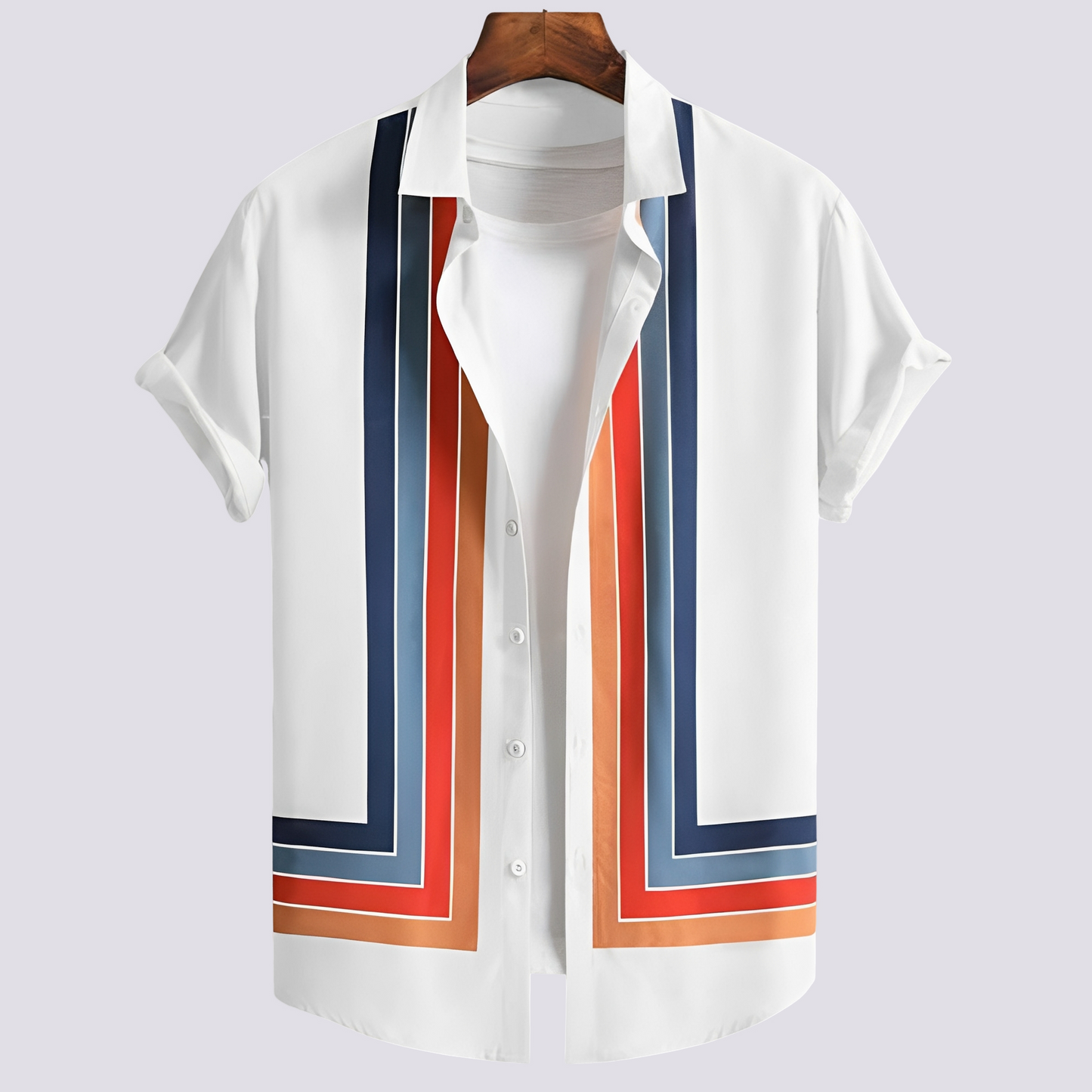Herren Hemd Klassisch Bedruckt Modern