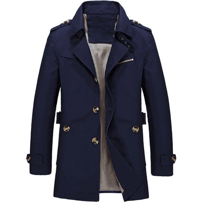 Herren Trenchcoat Klassisch Elegant