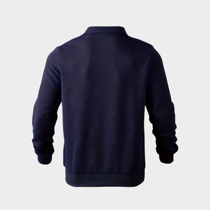 Herren Pullover Halb-Reißverschluss Bequem Freizeit