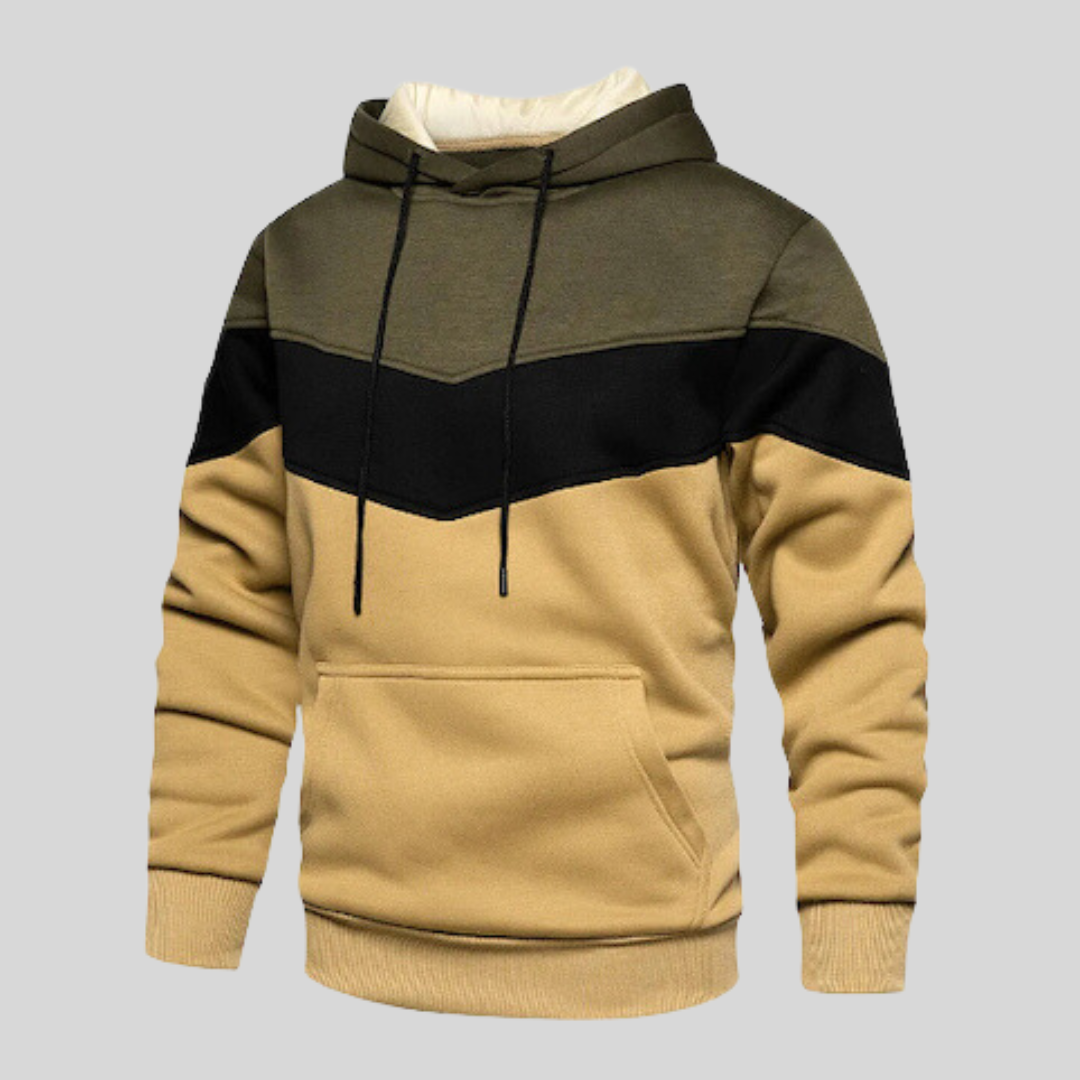 Herren Pullover Patchwork Baumwolle Modern