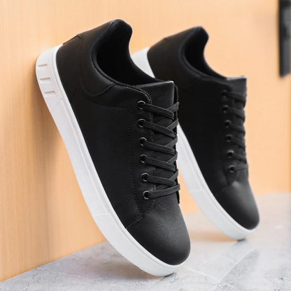 Herren Laufschuhe Bequem Schnüren Schwarz - Norvielle
