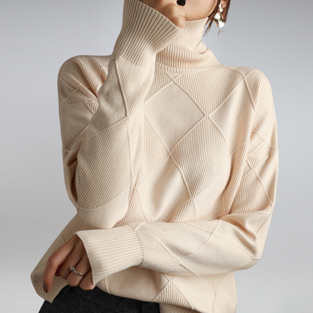 Damen Rollkragenpullover Warme Wintermode