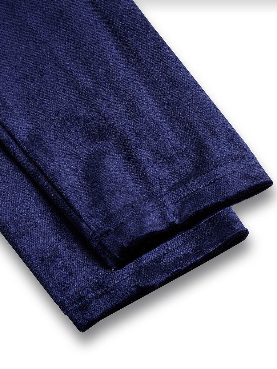 Elegantes Damen Samtkleid Party Midikleid