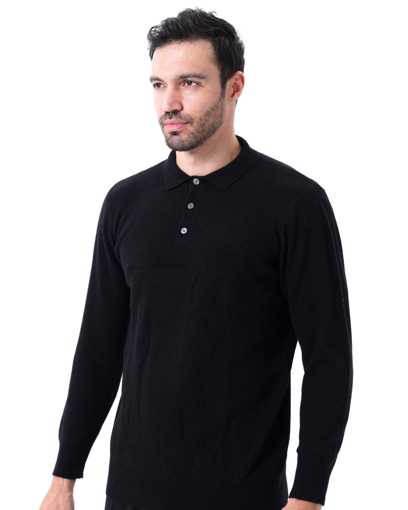 Herren Kaschmirpullover Polokragen Warm