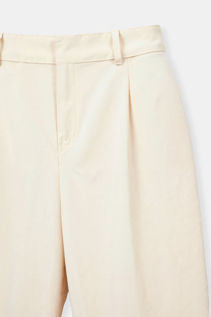 Damen Hose Weit Bequem mit Bundfalten