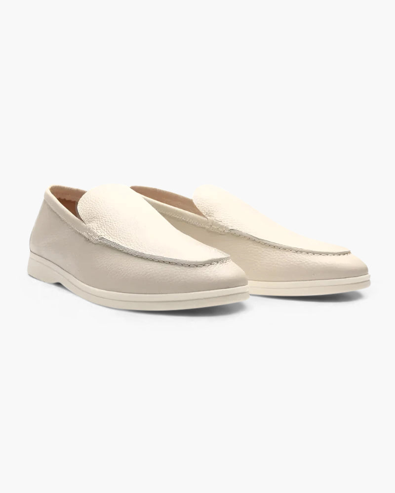 Herren Leder Loafer Vintage Braun Cowhide Elegante