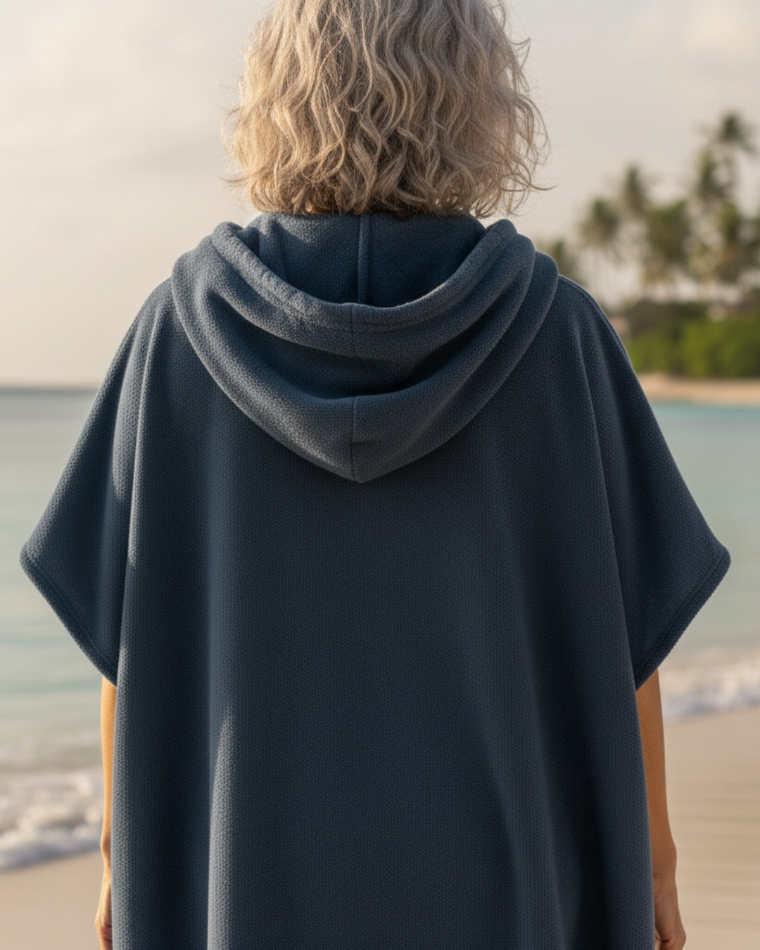 Damen Sommerponcho Leichtes Strandkleid